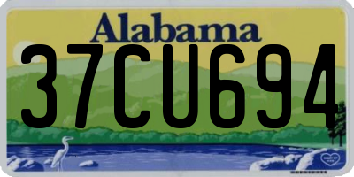 AL license plate 37CU694