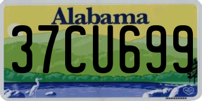 AL license plate 37CU699