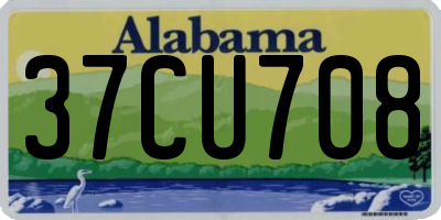 AL license plate 37CU708