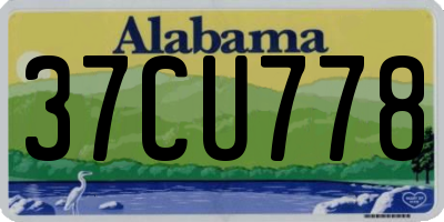 AL license plate 37CU778