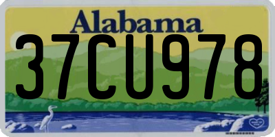 AL license plate 37CU978