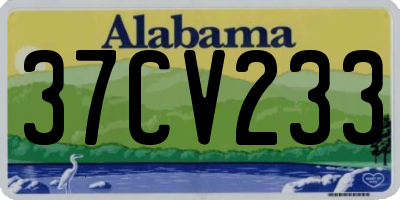 AL license plate 37CV233