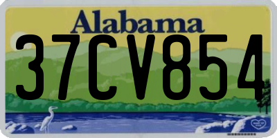 AL license plate 37CV854