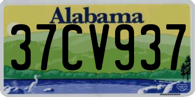 AL license plate 37CV937