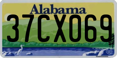 AL license plate 37CX069