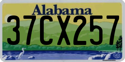 AL license plate 37CX257