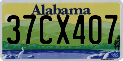 AL license plate 37CX407