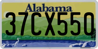 AL license plate 37CX550