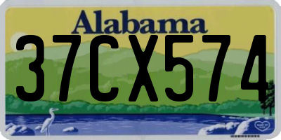 AL license plate 37CX574