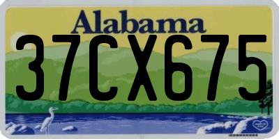 AL license plate 37CX675
