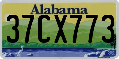 AL license plate 37CX773