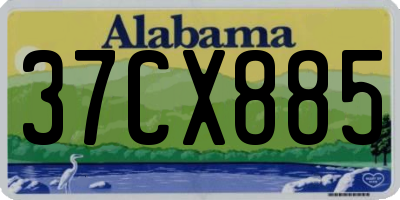 AL license plate 37CX885