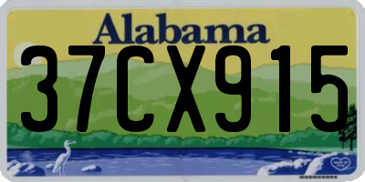 AL license plate 37CX915