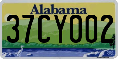 AL license plate 37CY002