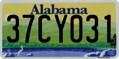 AL license plate 37CY031