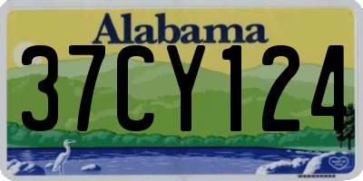 AL license plate 37CY124