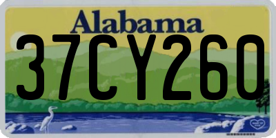 AL license plate 37CY260