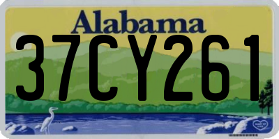 AL license plate 37CY261