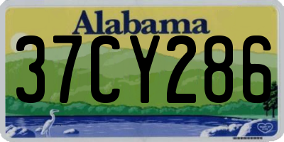 AL license plate 37CY286