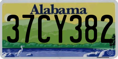 AL license plate 37CY382