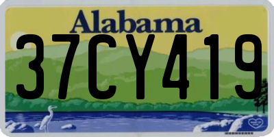 AL license plate 37CY419