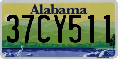 AL license plate 37CY511