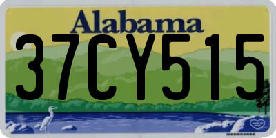 AL license plate 37CY515