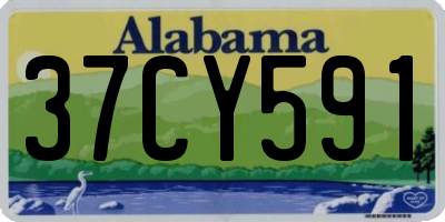 AL license plate 37CY591