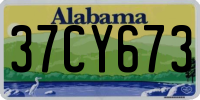 AL license plate 37CY673