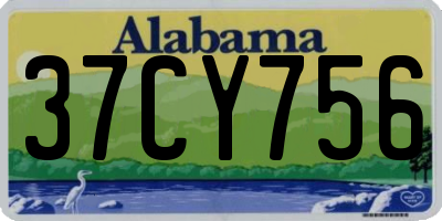 AL license plate 37CY756