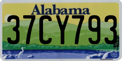 AL license plate 37CY793