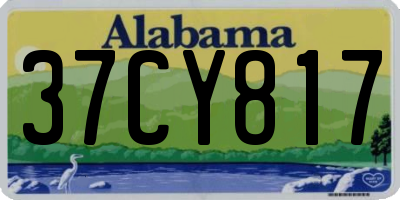 AL license plate 37CY817