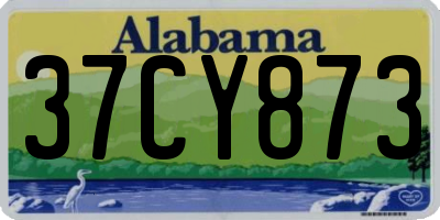 AL license plate 37CY873