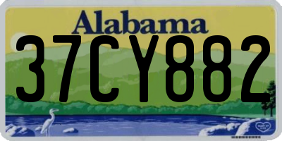 AL license plate 37CY882