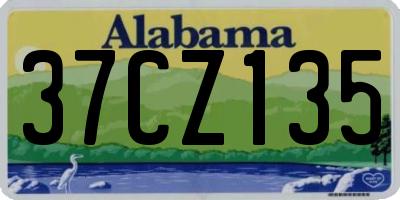 AL license plate 37CZ135