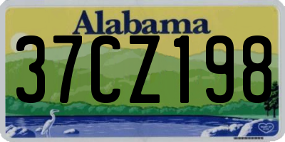 AL license plate 37CZ198