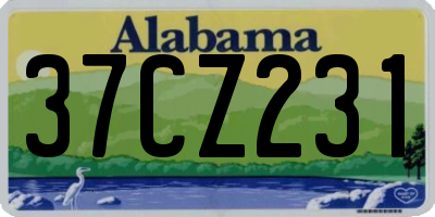 AL license plate 37CZ231