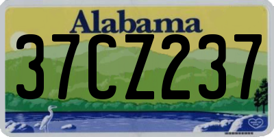AL license plate 37CZ237