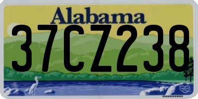 AL license plate 37CZ238