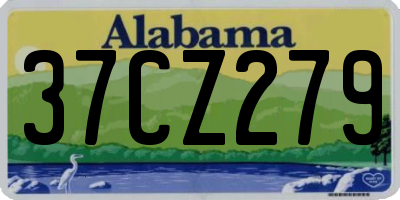 AL license plate 37CZ279