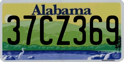 AL license plate 37CZ369