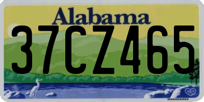 AL license plate 37CZ465