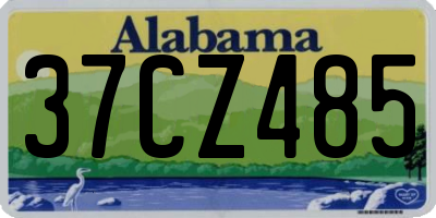 AL license plate 37CZ485