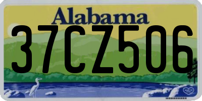 AL license plate 37CZ506