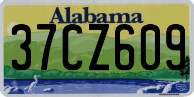 AL license plate 37CZ609