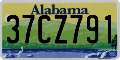 AL license plate 37CZ791
