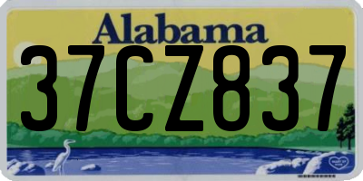 AL license plate 37CZ837