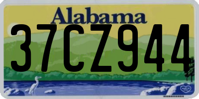 AL license plate 37CZ944