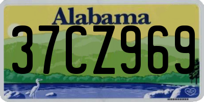 AL license plate 37CZ969