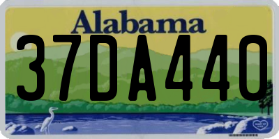AL license plate 37DA440